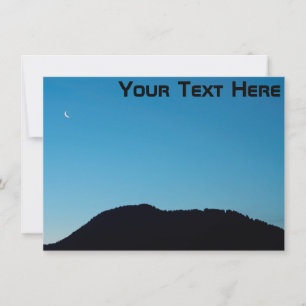 Customizable crescent moon Card
