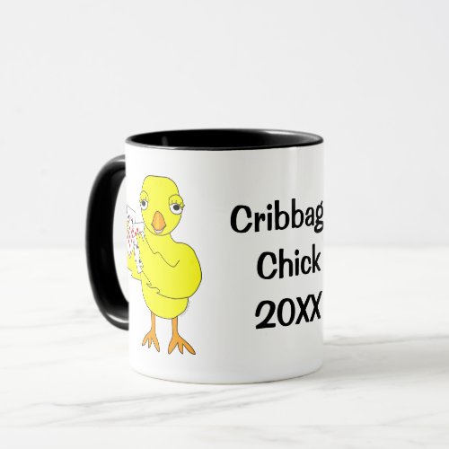 Customizable Cribbage Chick Mug