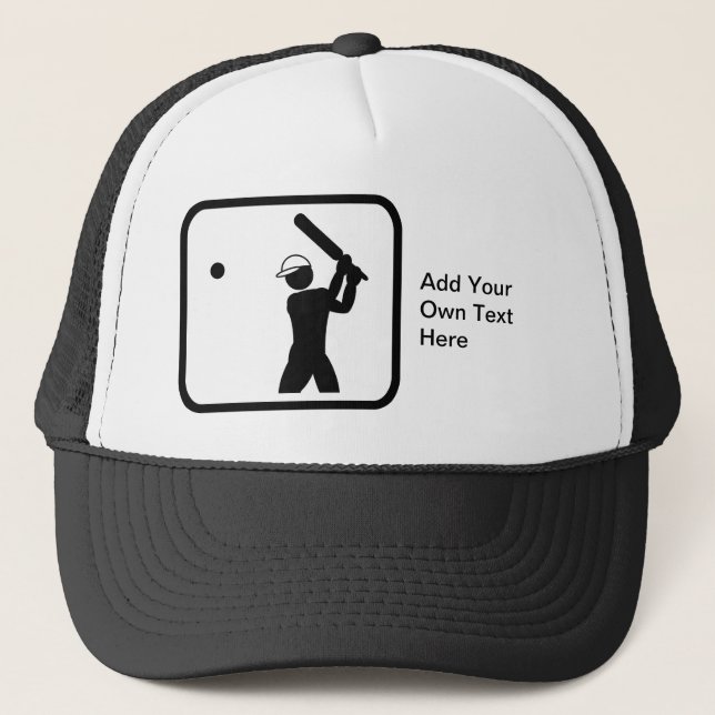 Customizable Cricket Logo Trucker Hat (Front)