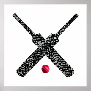 Customizable Cricket Poster
