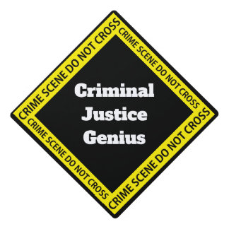 Customizable Criminal Justice Graduation Cap Topper