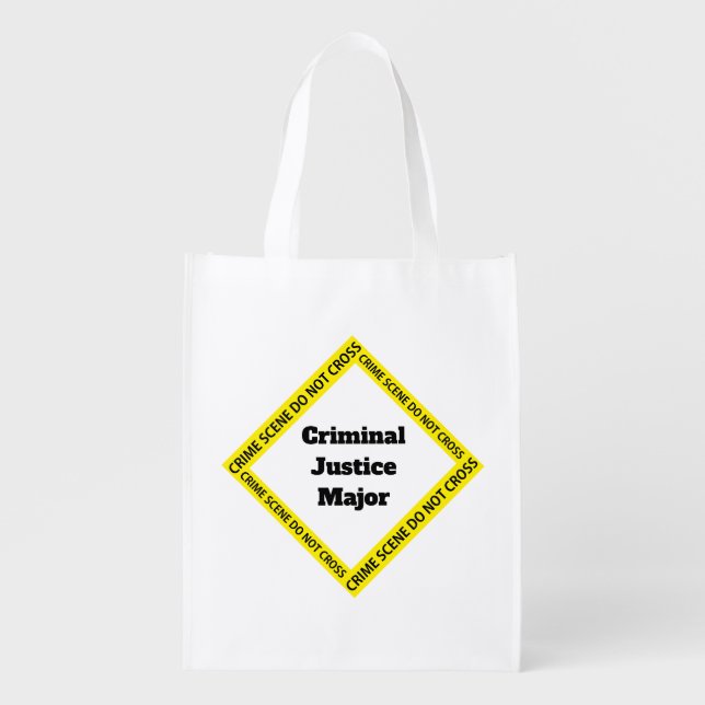 Customizable Criminal Justice Grocery Bag (Front)