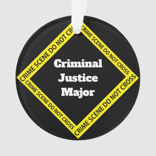 Customizable Criminal Justice Ornament