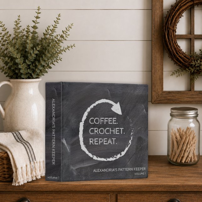 Customizable Crochet Pattern Keeper 3 Ring Binder (Creator Uploaded)