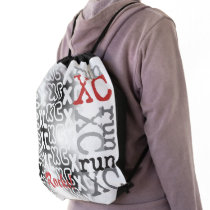 Customizable Cross Country run XC Drawstring Bag Customizable Cross Country run XC Drawstring Bag