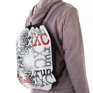 Customizable Cross Country run XC Drawstring Bag