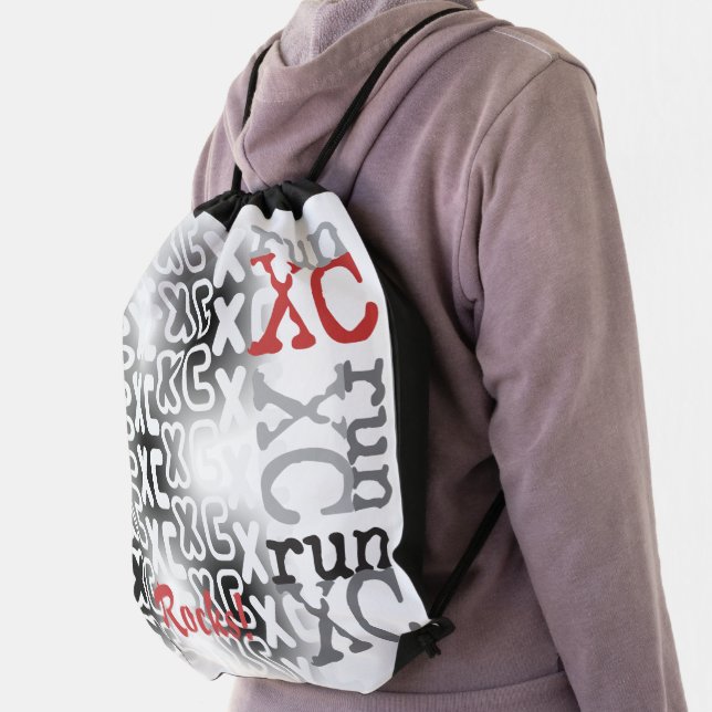 Customizable Cross Country run XC Drawstring Bag (Insitu)
