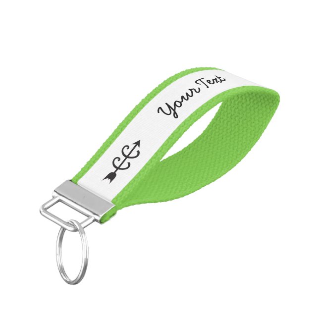 Customizable Cross Country Running Wrist Keychain (Angled Down)