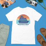 Customizable Cruise Ship Sunset Family Trip Tri-Blend Shirt<br><div class="desc">Cool custom cruise ship men's tri-blend t-shirts for your family reunion or spring break trip to Bermuda,  The Bahamas,  or The Caribbean. Customize these cute sunset tees with your family name and destination or year.</div>