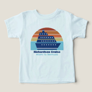 Customizable Cruise Ship Sunset Trip Toddler T-shirt