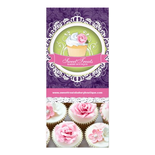 Customizable Cupcake Boutique Rack Card