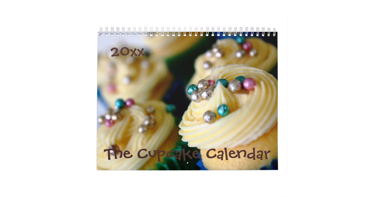 Customizable Cupcake Calendar Zazzle