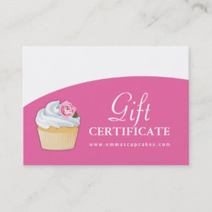 Customizable Cupcake Gift Certificate