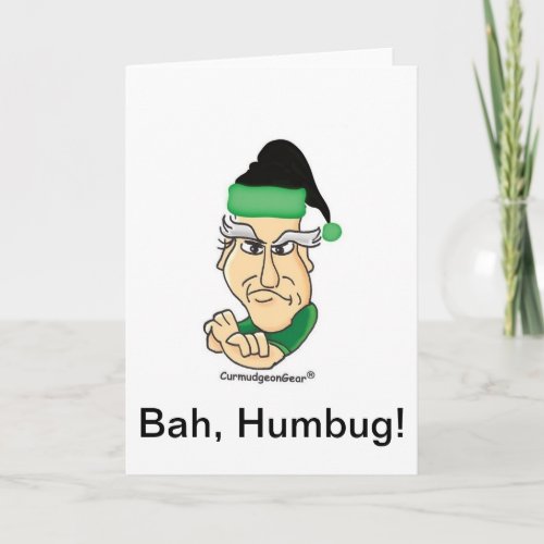 Customizable Curmudgeon Christmas Card