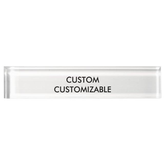 Customizable Customize Custom Blank Name Plate (Front)