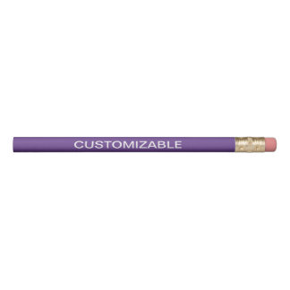 Customizable Customize Custom Purple Pencil