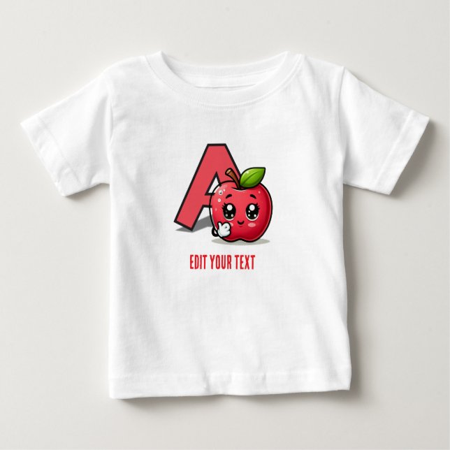 Customizable Cute Baby T shirt (Front)