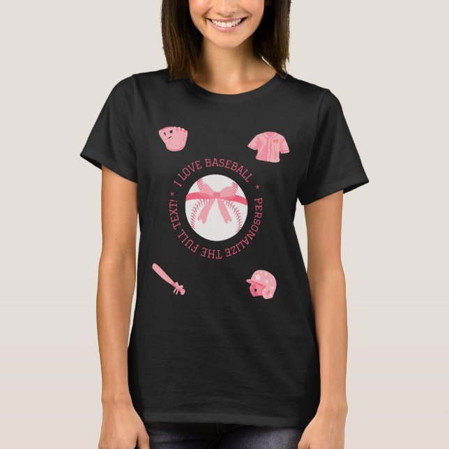 Customizable Cute Baseball Women's T-shirt (Front)