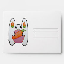 Customizable Cute Bunny - Happy Easter Envelope