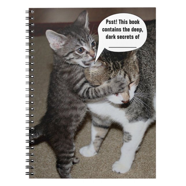 Customizable Cute Cats notebook (Front)