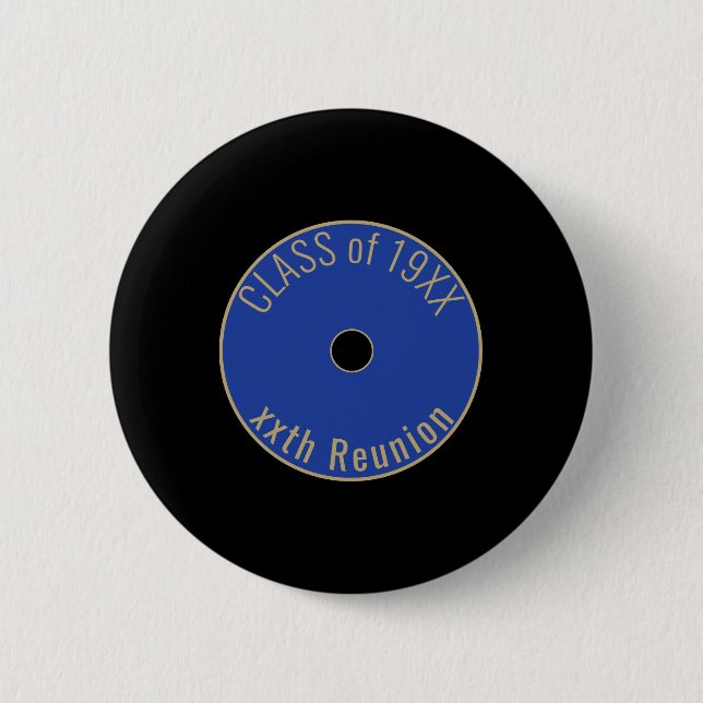 Customizable, Cute Class reunion Button (Front)