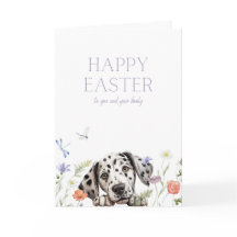 Customizable Cute Dalmatian Easter