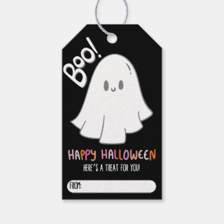 Customizable Cute Ghost Gift Tag