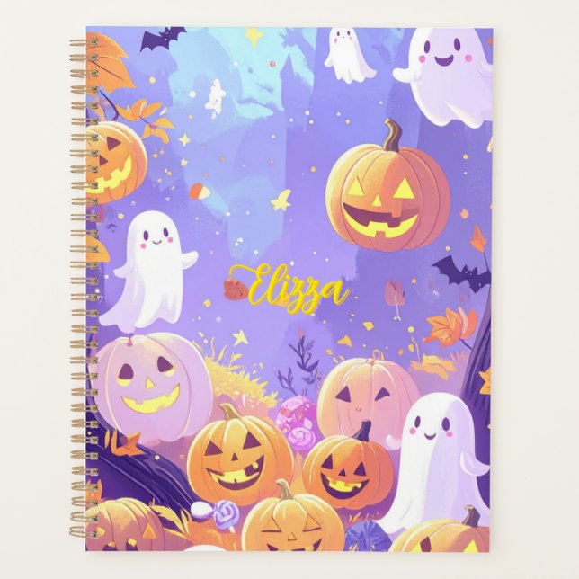 Customizable Cute Halloween  Planner (Front)