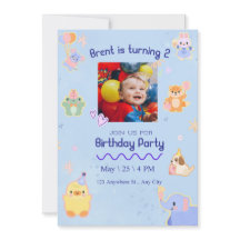 Customizable Cute Kids' Birthday Invitation