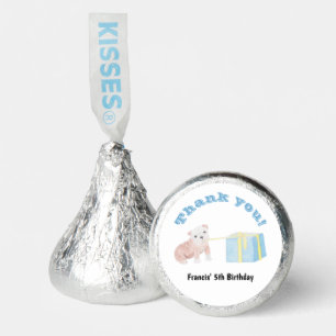 Customizable Cute Mischievous Puppy Kid's Birthday Hershey®'s Kisses®