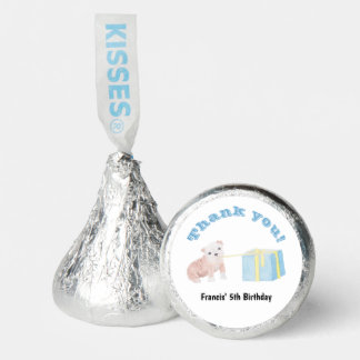 Customizable Cute Mischievous Puppy Kid's Birthday Hershey®'s Kisses®