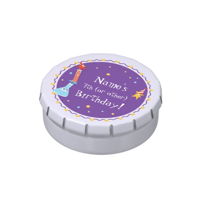 Customizable, Cute Monster Happy Birthday Candy Tins