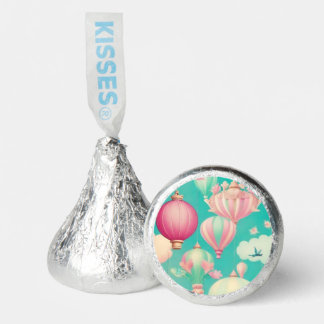 Customizable Cute Pastel Hot Air Balloons Hershey®'s Kisses®