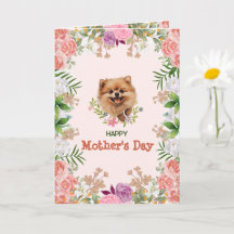 Customizable Cute Pomeranian Mother's day