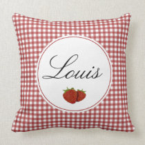 Customizable Cute Strawberry Pillow