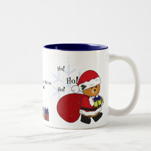 Customizable Cute Teddy Bear Christmas Mug