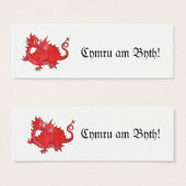 Customizable Cute Welsh Red Dragon Bookmark (Front & Back)