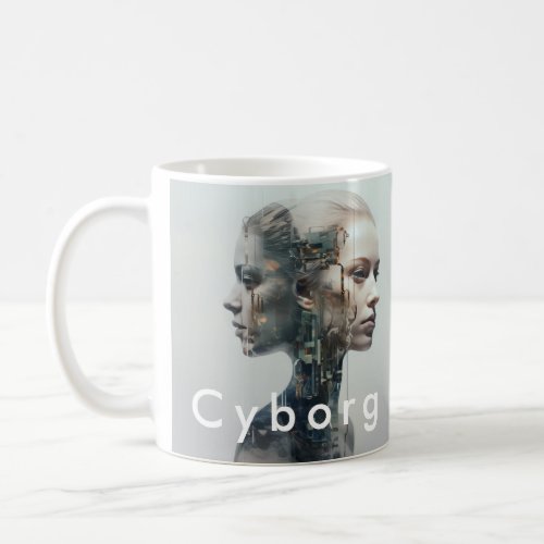 Customizable Cyborg or Human Coffee Mug