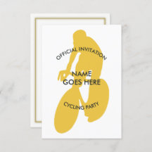 Customizable Cycling Party Invitation