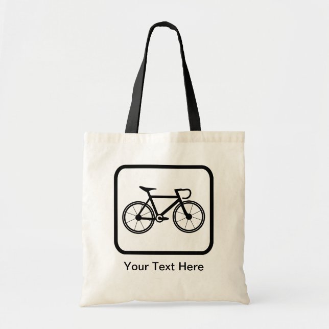 Customizable Cyclist Logo Tote Bag (Front)