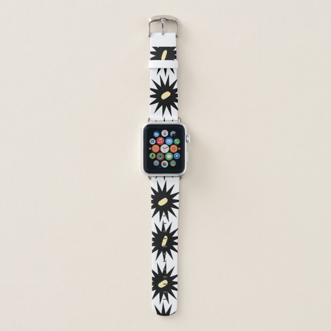 Customizable Dahlia Art Deco Style A Watch Band (Front)
