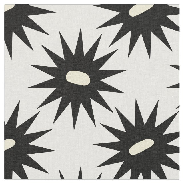 Customizable Dahlia Art Deco Style Fabric (Close Up)