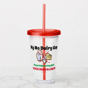 Customizable Dairy Food Allergy Cup