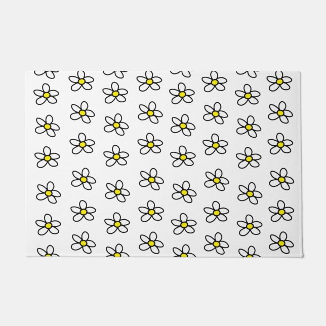 Customizable Daisies Doormat (Front)