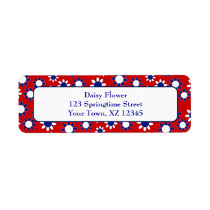 Customizable Daisies Label