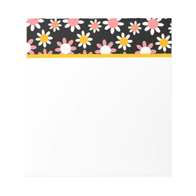 Customizable Daisies Notepad (Front)