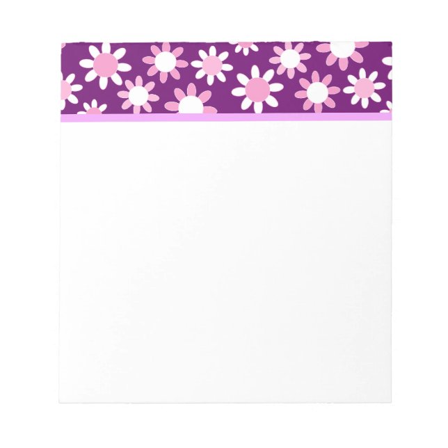 Customizable Daisies Notepad (Front)