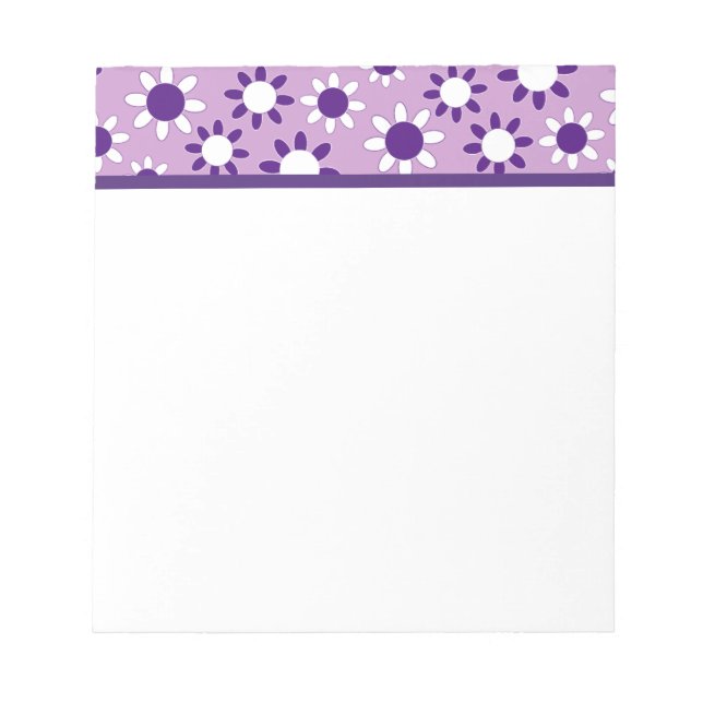 Customizable Daisies Notepad (Front)