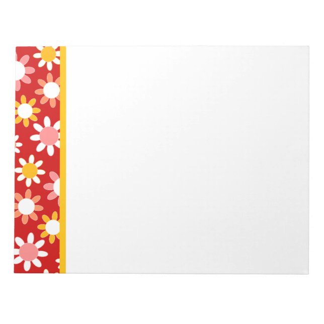 Customizable Daisies Notepad (Front)