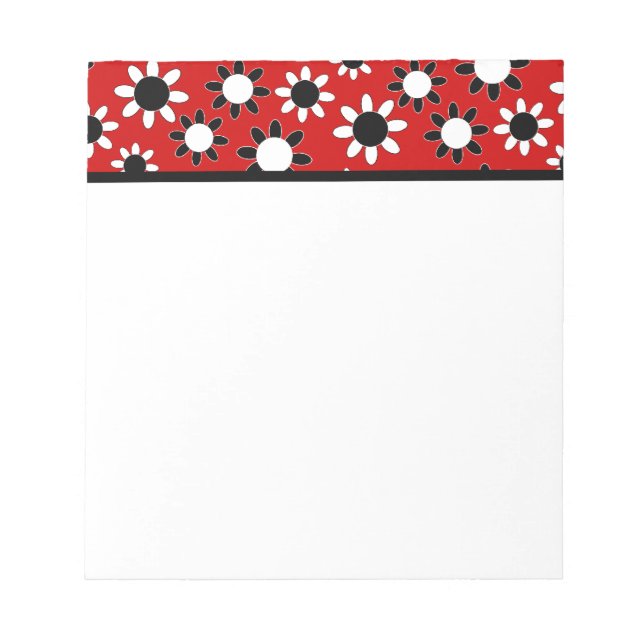 Customizable Daisies Notepad (Front)